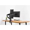 DIGITUS Universāls Divu Monitoru Stiprinājums Gāzes Atsperes Skava 17-32 collas 2x 9 kg