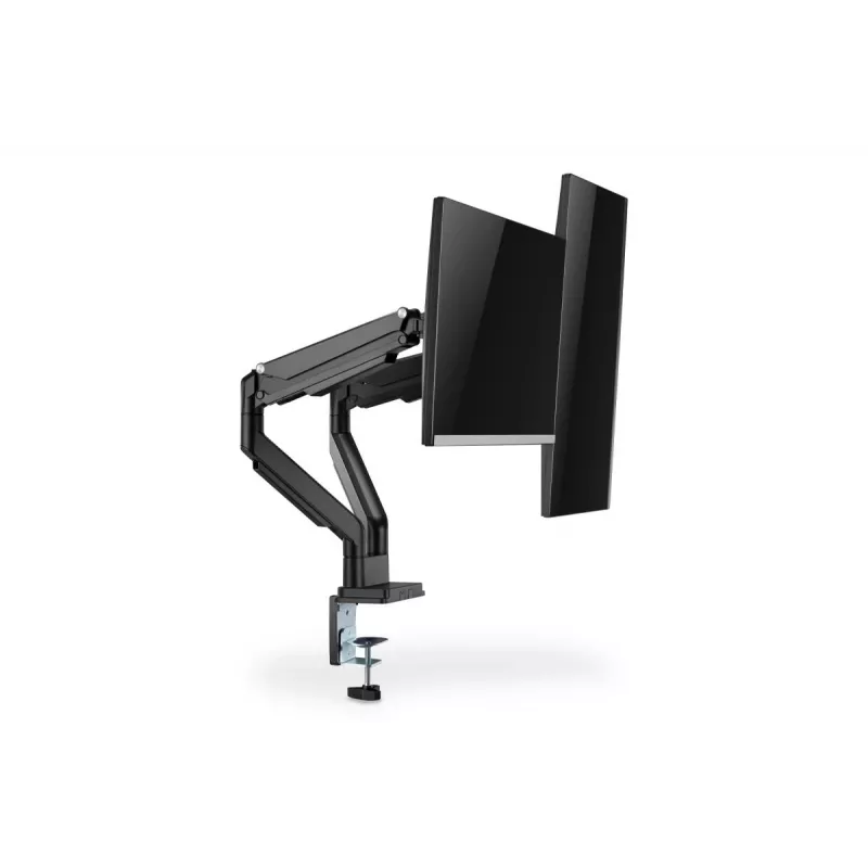 DIGITUS Universāls Divu Monitoru Stiprinājums Gāzes Atsperes Skava 17-32 collas 2x 9 kg