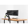 DIGITUS Universāls Divu Monitoru Stiprinājums Gāzes Atsperes Skava 17-32 collas 2x 9 kg