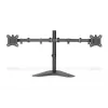 DIGITUS Universāls divu monitoru statīvs 17-32 collām 2x 8kg (maks.) Melns