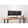 DIGITUS Universāls divu monitoru statīvs 17-32 collām 2x 8kg (maks.) Melns