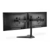 DIGITUS Universāls divu monitoru statīvs 17-32 collām 2x 8kg (maks.) Melns
