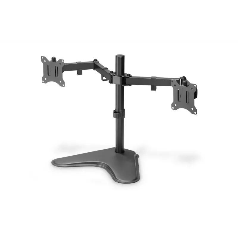 DIGITUS Universāls divu monitoru statīvs 17-32 collām 2x 8kg (maks.) Melns