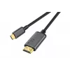 DIGITUS USB-C uz HDMI kabelis-adapteris, 4K/30 Hz, 1,8 m, melnā krāsā