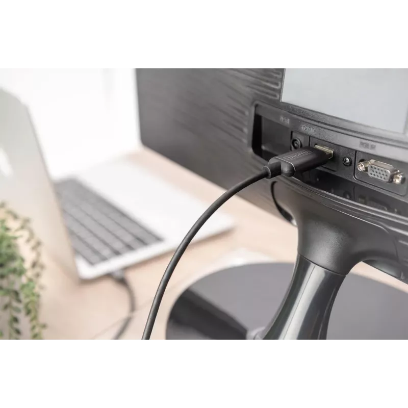 DIGITUS USB-C uz HDMI kabelis-adapteris, 4K/30 Hz, 1,8 m, melnā krāsā