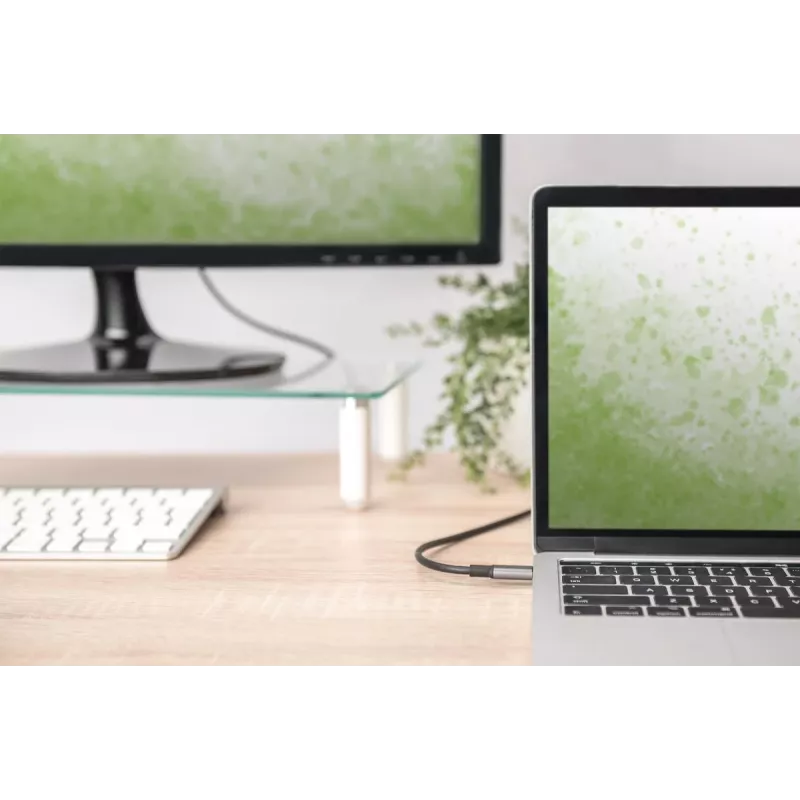 DIGITUS USB-C uz HDMI kabelis-adapteris, 4K/30 Hz, 1,8 m, melnā krāsā