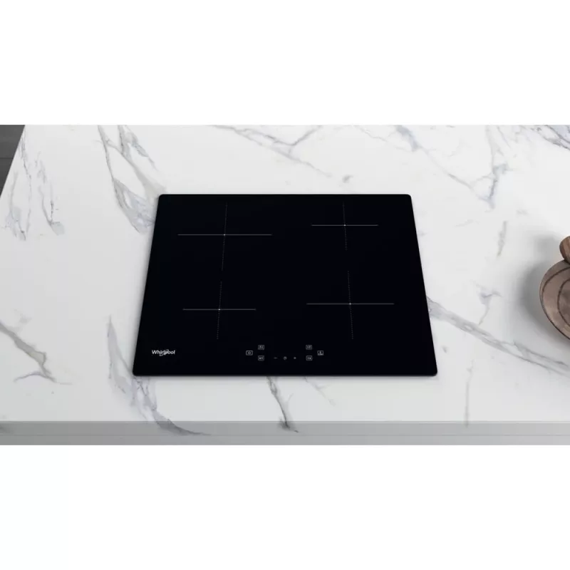 Whirlpool WS Q4860 NE Melna iebūvējamā 60 cm zonu indukcijas plīts 4 zonām