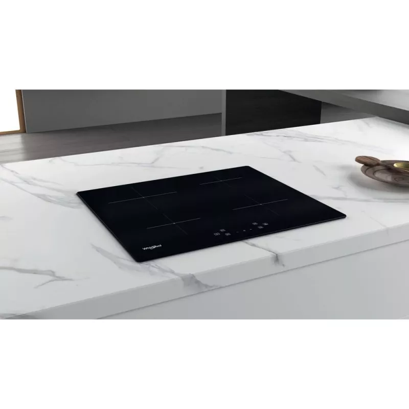 Whirlpool WS Q4860 NE Melna iebūvējamā 60 cm zonu indukcijas plīts 4 zonām