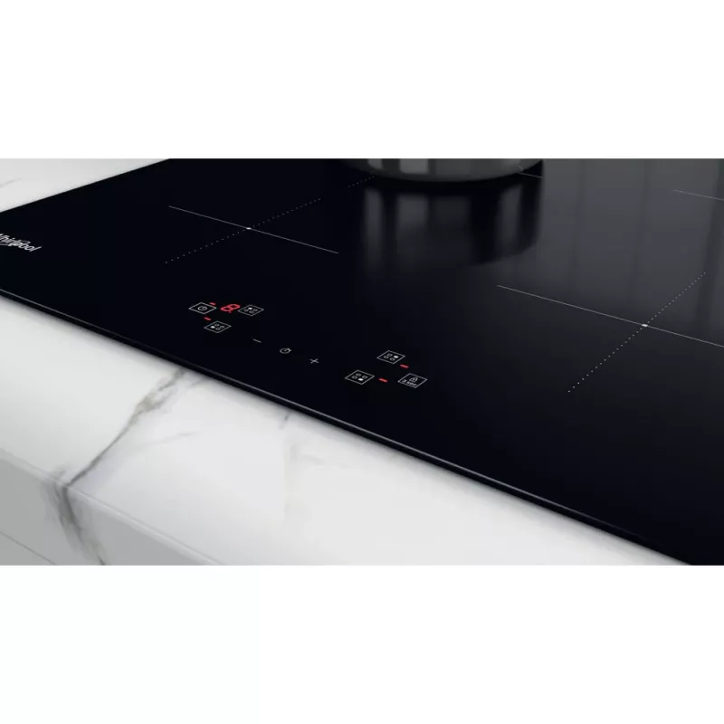 Whirlpool WS Q4860 NE Melna iebūvējamā 60 cm zonu indukcijas plīts 4 zonām