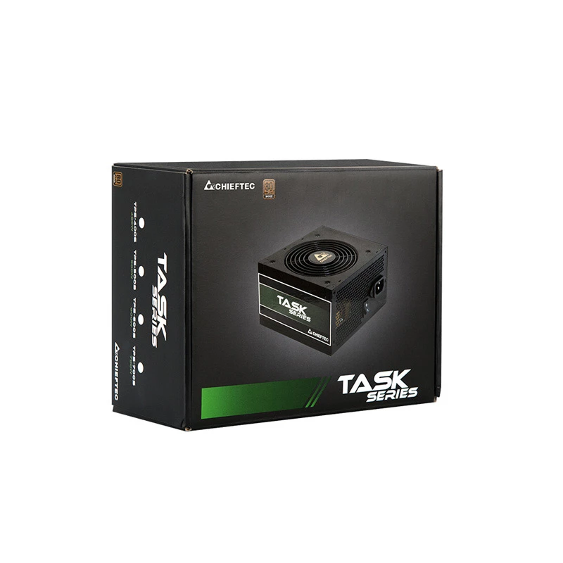 Chieftec Task TPS-600S barošanas bloks 600 W 20+4 pin ATX ATX Melns