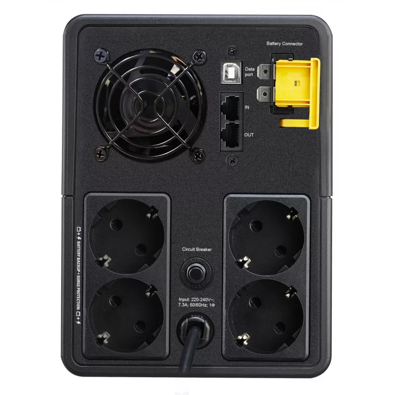 APC Back-UPS 1600VA tornis, 230V, 4x Schuko kontaktligzdas, AVR