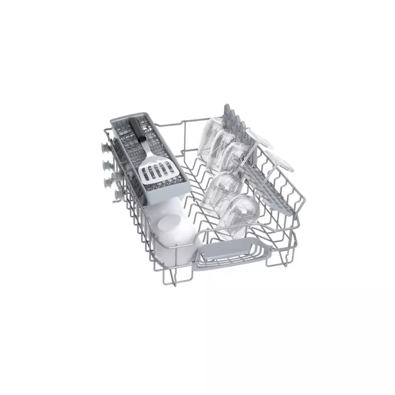 Iebūvējamā trauku mazgājamā mašīna Bosch Serie 2 SPV2IKX10E, šaura 45 cm, 9 komplekti, 48 dB, 5 programmas, nerūsējošā tērauda vanna
