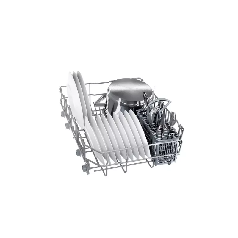 Iebūvējamā trauku mazgājamā mašīna Bosch Serie 2 SPV2IKX10E, šaura 45 cm, 9 komplekti, 48 dB, 5 programmas, nerūsējošā tērauda vanna