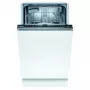Iebūvējamā trauku mazgājamā mašīna Bosch Serie 2 SPV2IKX10E, šaura 45 cm, 9 komplekti, 48 dB, 5 programmas, nerūsējošā tērauda vanna