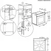 Electrolux EOF3H40X 2790 W Melns, Nerūsējošais tērauds