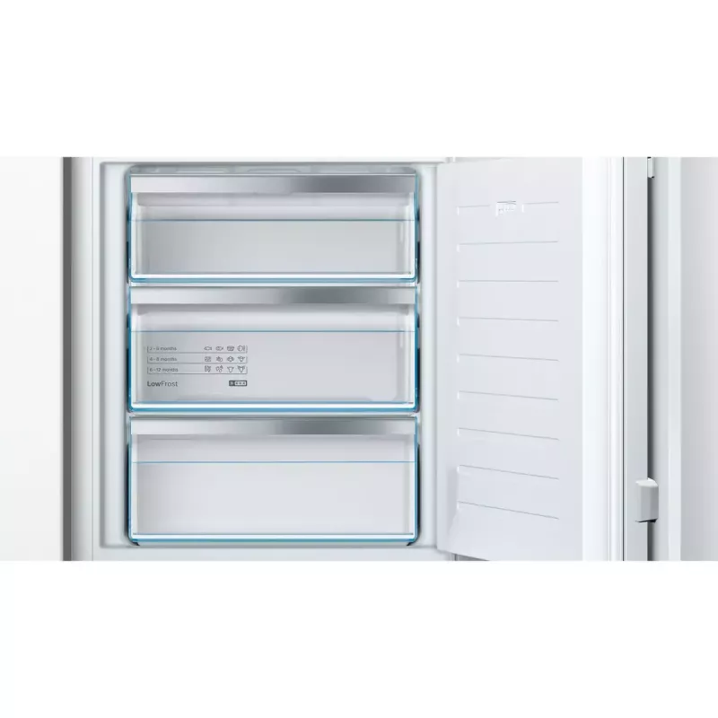 Iebūvējamais saldētājs Bosch Serie 6 GIV11AFE0 — 72 L, skārienvadība, LED displejs, pārveramās durvis, 36 dB