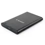 GEMBIRD EE2-U3S-6 Melns ārējais USB 3.1 2.5 inch SATA HDD/SSD korpuss ar Type-C portu, matēts alumīnijs