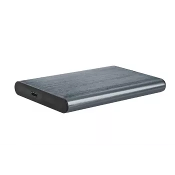 GEMBIRD EE2-U3S-6-GR ārējais korpuss 2.5 inch SATA HDD/SSD ar USB 3.1 Type-C, matēts alumīnijs - pelēks