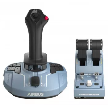 Thrustmaster TCA Officer Pack Airbus Edition — Sidestick un Kvadrants (PC, USB, Melns/Zils)