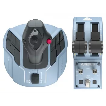 Thrustmaster TCA Officer Pack Airbus Edition — Sidestick un Kvadrants (PC, USB, Melns/Zils)