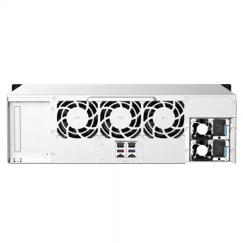 QNAP TS-1673AU-RP-16G NAS/server glabātuve Rack (3U) Ryzen Embedded V1500B 16 GB DDR4 0 TB QNAP QTS Melns, Pelēks