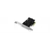 ICY BOX IB-PCI1901-C32 PCIe 3.0 x4 kontrollera karte, 1x USB-C 3.2 Gen 2x2, melna