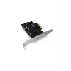 ICY BOX IB-PCI1901-C32 PCIe 3.0 x4 kontrollera karte, 1x USB-C 3.2 Gen 2x2, melna