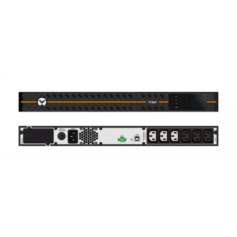 Vertiv Liebert Edge Nepārtrauktās barošanas avots (UPS) - 1000VA 900W 230V 1U Line Interactive AVR Rack Mount | 0.9 PF