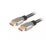 HDMI kabelis LANBERG CA-HDMI-30CU-0018-BK — HDMI 2.1, 1.8 m, 48 Gbit/s, 7680×4320, 240 Hz, ARC, eARC/Ethernet atbalsts