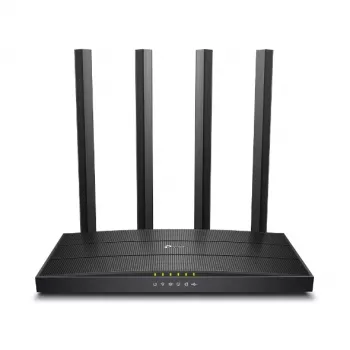 TP-Link Archer C6U bezvadu maršrutētājs, Gigabit Ethernet, divjoslu (2.4 GHz / 5 GHz), melns
