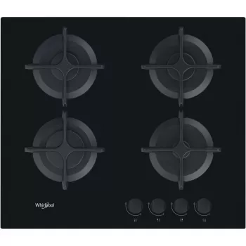 Whirlpool AKT 616/NB Melns Iebūvējamā gāzes plīts virsma 60 cm 4 degļi