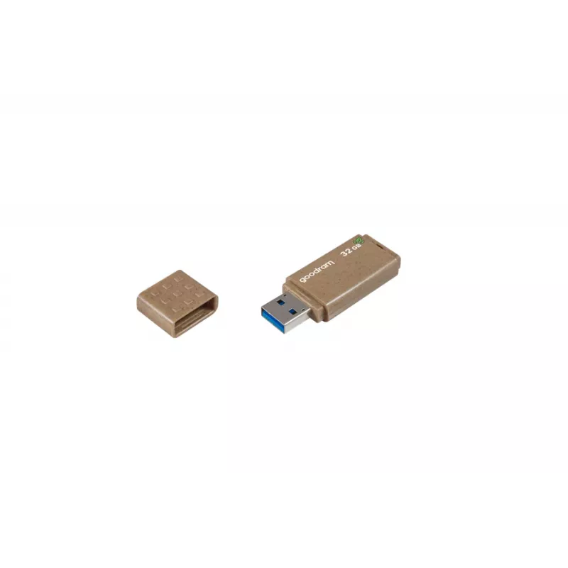 USB zibatmiņa GOODRAM UME3 32 GB USB Type-A 3.2 Gen 1, lasīšana 60 MB/s, rakstīšana 20 MB/s, bronzas vāciņš