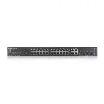 Zyxel GS2220-28-EU0101F tīkla slēdzis, pārvaldāms L2, Gigabit Ethernet (10/100/1000), melns