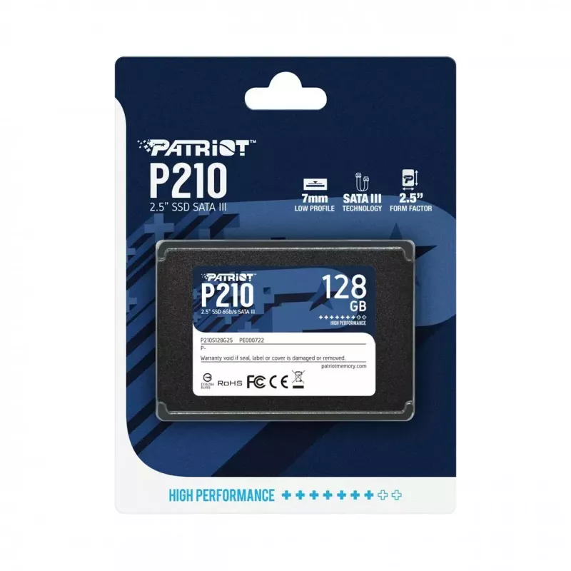 Patriot Memory P210 2.5 collu 128GB SATA III 450/350 MB/s