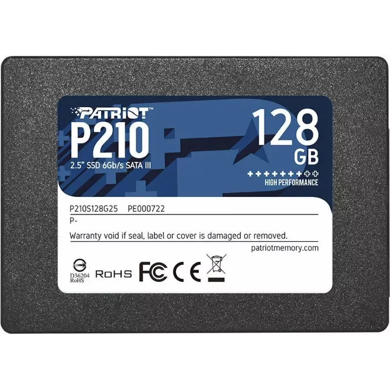 Patriot Memory P210 2.5 collu 128GB SATA III 450/350 MB/s