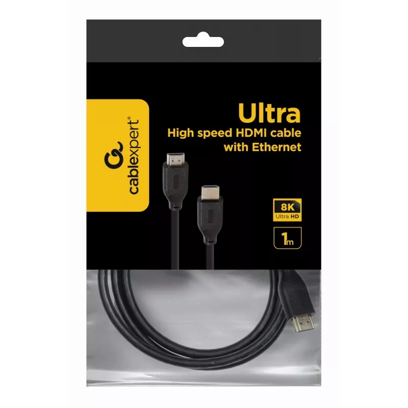 HDMI kabelis Gembird CC-HDMI8K-1M — 1 m, HDMI Type A uz Type A, HDMI 2.1, 48 Gbit/s, melns