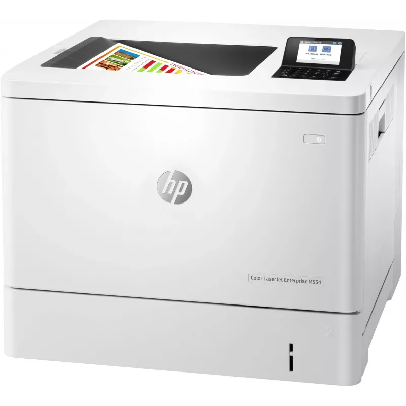 HP Color LaserJet Enterprise M554dn Printer, krāsu, 1200 x 1200 DPI, A4, 33 ppm, abpusējā druka