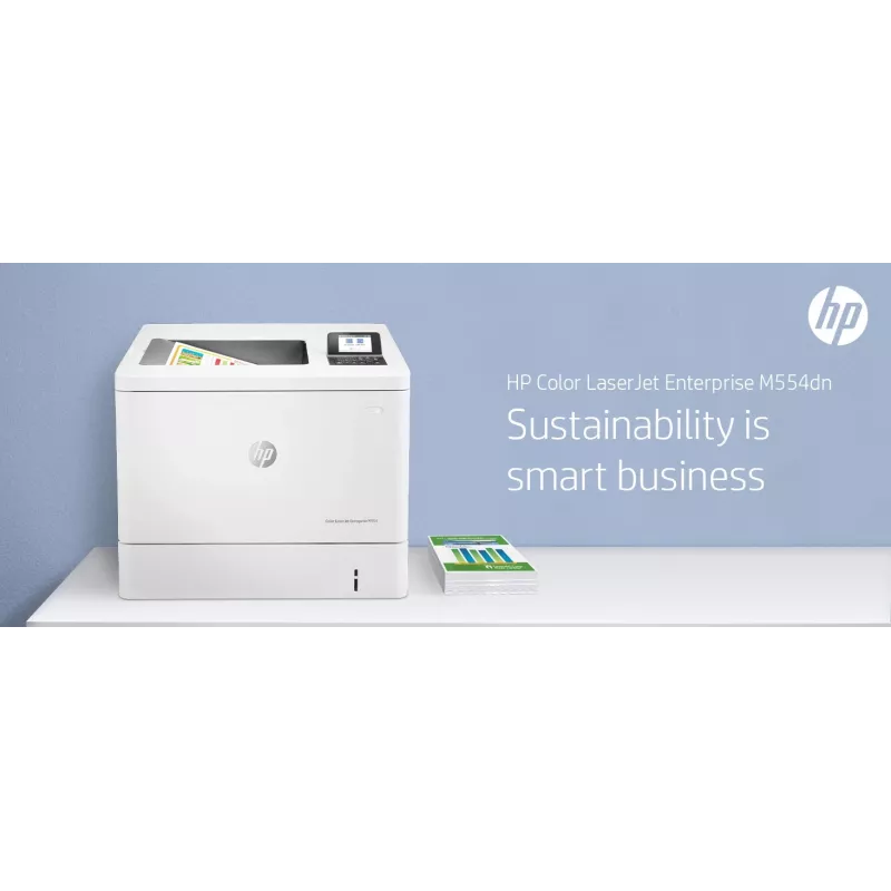 HP Color LaserJet Enterprise M554dn Printer, krāsu, 1200 x 1200 DPI, A4, 33 ppm, abpusējā druka