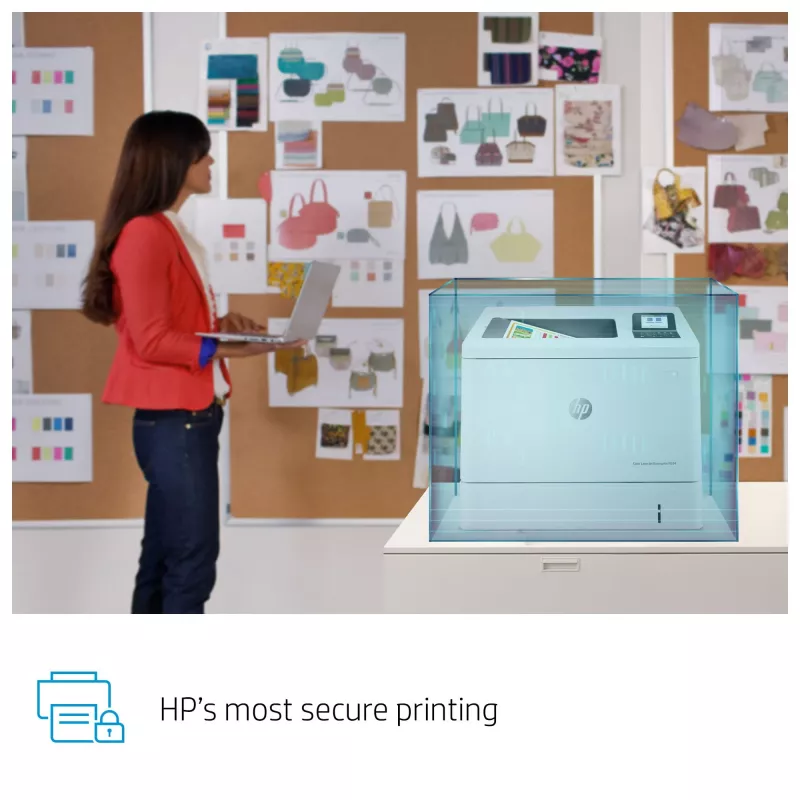 HP Color LaserJet Enterprise M554dn Printer, krāsu, 1200 x 1200 DPI, A4, 33 ppm, abpusējā druka