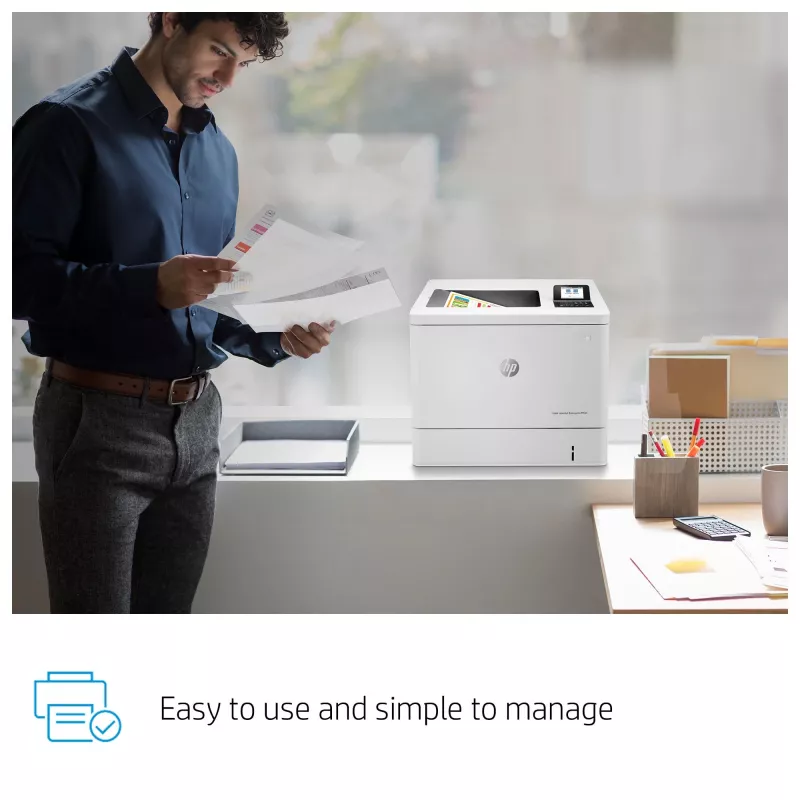 HP Color LaserJet Enterprise M554dn Printer, krāsu, 1200 x 1200 DPI, A4, 33 ppm, abpusējā druka