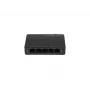 Nepārvaldāms tīkla slēdzis LANBERG DSP3-1005-60W, 5x Gigabit RJ-45, 4x PoE+ (60 W kopā), 10 Gbit/s komutācija