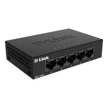 D-Link DGS-105GL/E tīkla slēdzis Nepārvaldāms Gigabit Ethernet (10/100/1000) Melns