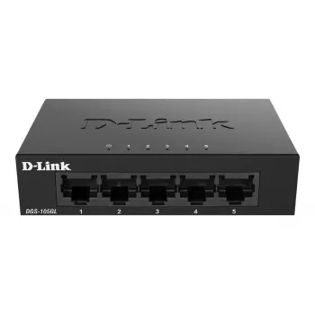 D-Link DGS-105GL/E tīkla slēdzis Nepārvaldāms Gigabit Ethernet (10/100/1000) Melns