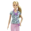 Barbie medmāsas lelle ar skrubjiem, apģērbu un aksesuāriem