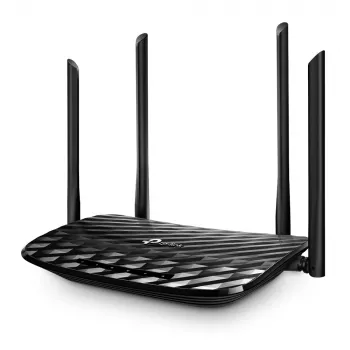 TP-Link Archer A6 AC1200 bezvadu maršrutētājs Gigabit Ethernet, divjoslu (2.4 GHz / 5 GHz), melns