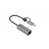 i-tec Metal USB-C/USB-A 2.5Gbps Ethernet Adapter, vadu, USB Type-A/USB Type-C, Ethernet, 2500 Mbit/s, pelēks