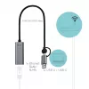 i-tec Metal USB-C/USB-A 2.5Gbps Ethernet Adapter, vadu, USB Type-A/USB Type-C, Ethernet, 2500 Mbit/s, pelēks