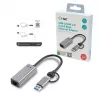 i-tec Metal USB-C/USB-A 2.5Gbps Ethernet Adapter, vadu, USB Type-A/USB Type-C, Ethernet, 2500 Mbit/s, pelēks