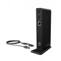 ICY BOX IB-DK2251AC USB 3.2 Gen 2 Type-A dokstacija, melna