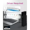 ICY BOX IB-DK2251AC USB 3.2 Gen 2 Type-A dokstacija, melna